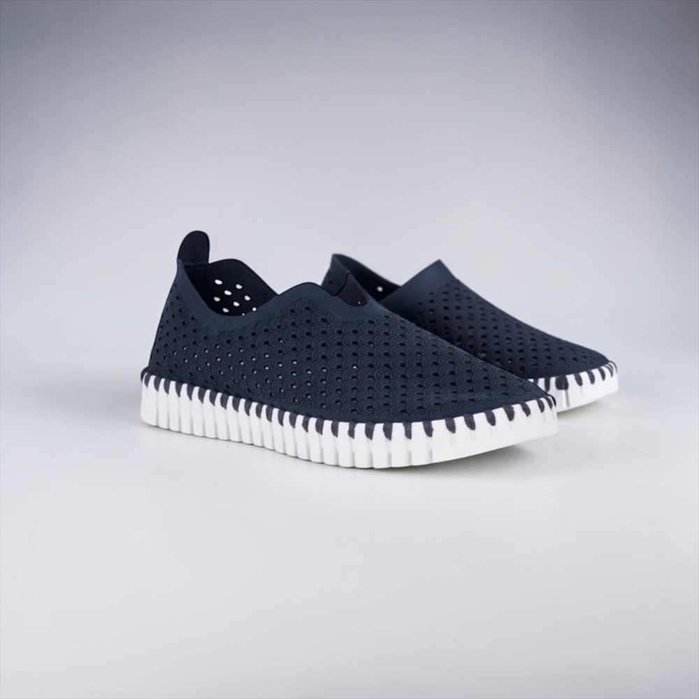 Ilse Jacobsen Shoes Tulip Sneaker in Navy Blue Size 10 - Picture 2 of 7